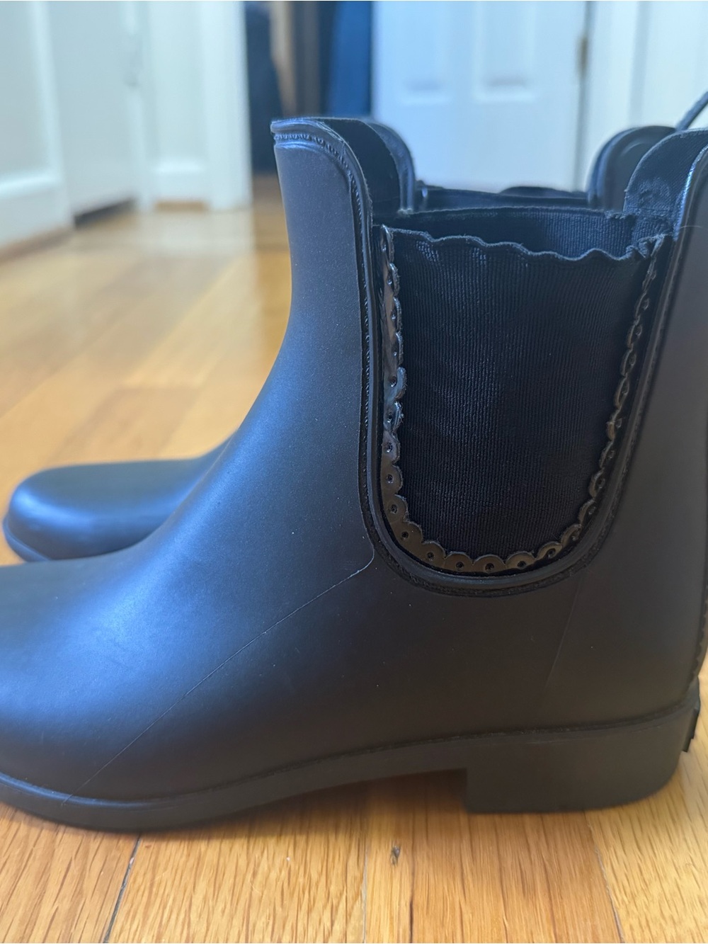 Jack Rogers Black Chelsea Rain Ankle Boots